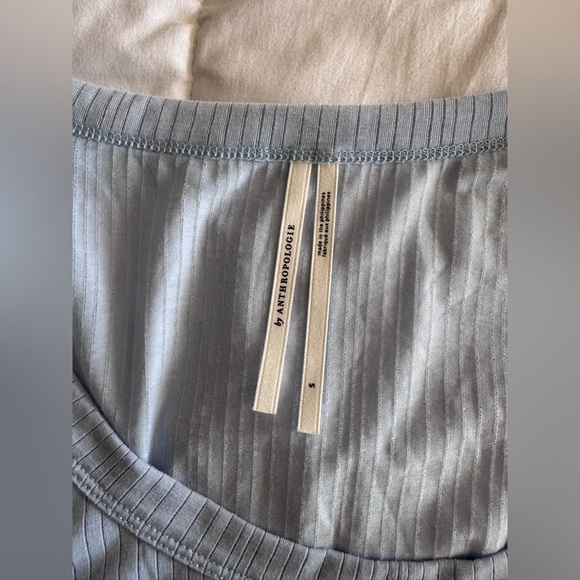 Anthropology Baby Blue Long Sleeve Top Size Small, Light Weight, EUC - Picture 3 of 8